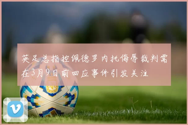 英足总指控佩德罗内托侮辱裁判需在3月9日前回应事件引发关注
